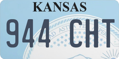 KS license plate 944CHT