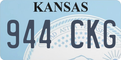 KS license plate 944CKG