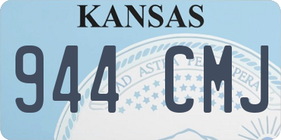 KS license plate 944CMJ