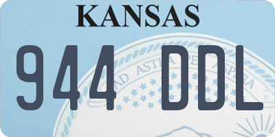 KS license plate 944DDL