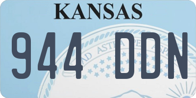 KS license plate 944DDN
