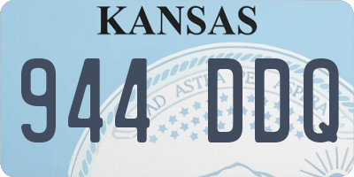 KS license plate 944DDQ