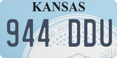 KS license plate 944DDU