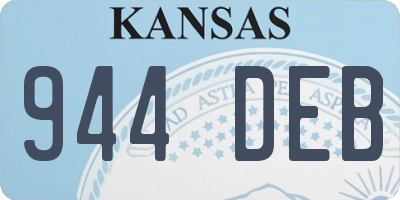 KS license plate 944DEB