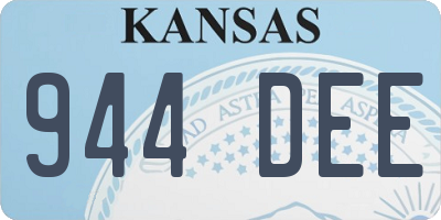 KS license plate 944DEE