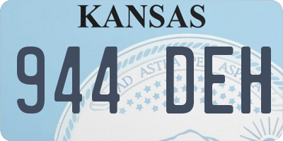 KS license plate 944DEH