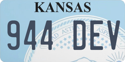 KS license plate 944DEV