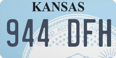 KS license plate 944DFH