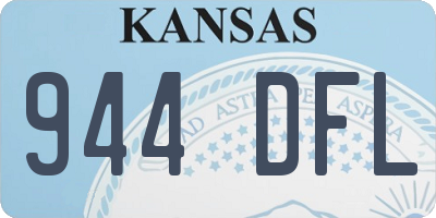 KS license plate 944DFL