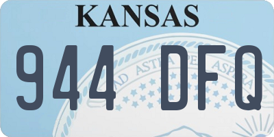 KS license plate 944DFQ