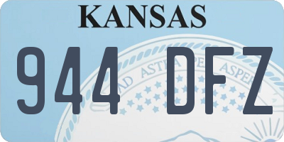 KS license plate 944DFZ