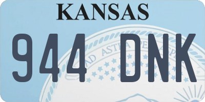 KS license plate 944DNK