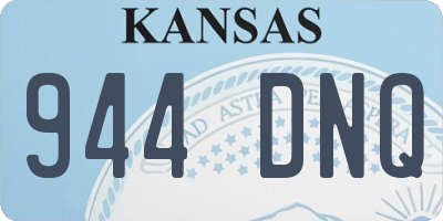 KS license plate 944DNQ