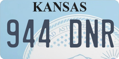 KS license plate 944DNR