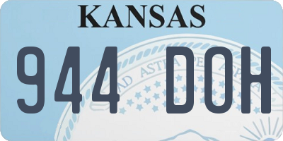 KS license plate 944DOH