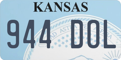 KS license plate 944DOL