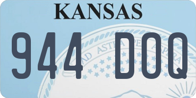 KS license plate 944DOQ