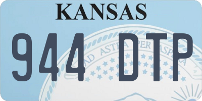 KS license plate 944DTP