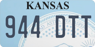 KS license plate 944DTT