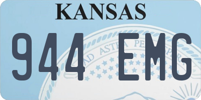 KS license plate 944EMG