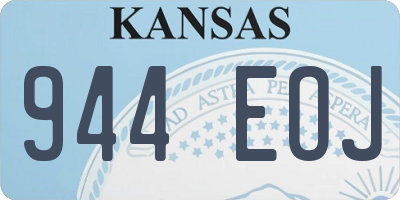 KS license plate 944EOJ