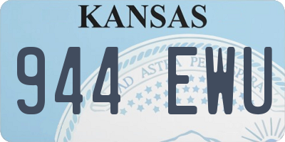 KS license plate 944EWU