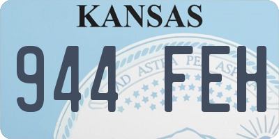 KS license plate 944FEH
