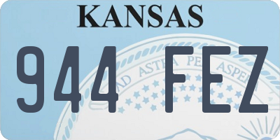 KS license plate 944FEZ