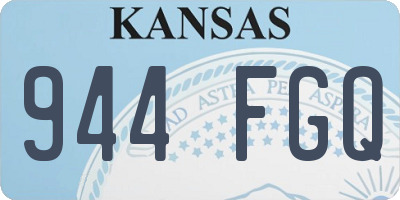 KS license plate 944FGQ