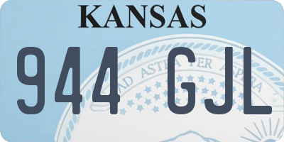 KS license plate 944GJL