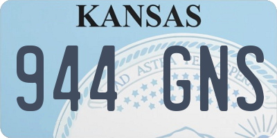 KS license plate 944GNS