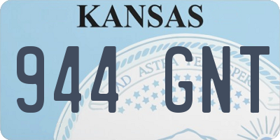 KS license plate 944GNT