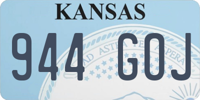 KS license plate 944GOJ