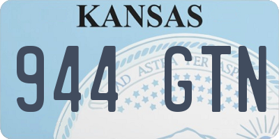 KS license plate 944GTN