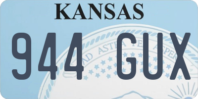 KS license plate 944GUX