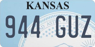 KS license plate 944GUZ