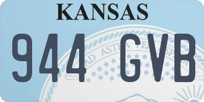 KS license plate 944GVB