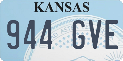KS license plate 944GVE