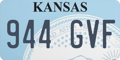 KS license plate 944GVF