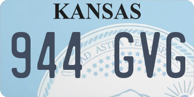 KS license plate 944GVG