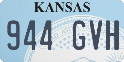 KS license plate 944GVH