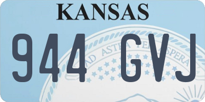 KS license plate 944GVJ