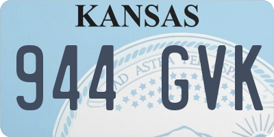 KS license plate 944GVK