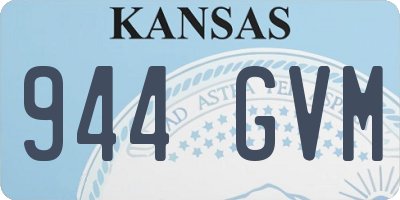 KS license plate 944GVM