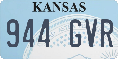KS license plate 944GVR