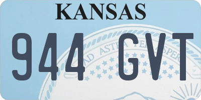 KS license plate 944GVT