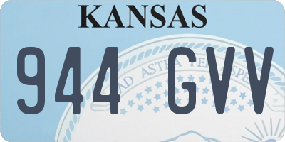 KS license plate 944GVV