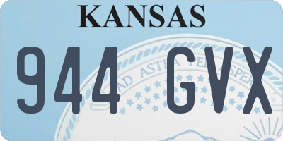 KS license plate 944GVX
