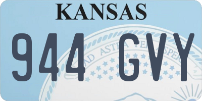 KS license plate 944GVY