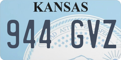 KS license plate 944GVZ